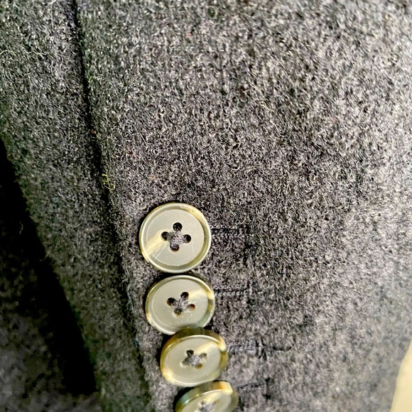 ๐ SOLD ๐ 7 For All Mankind Wool Black Jacket Blazer Lamb Leather Size XL - Picture 7 of 11